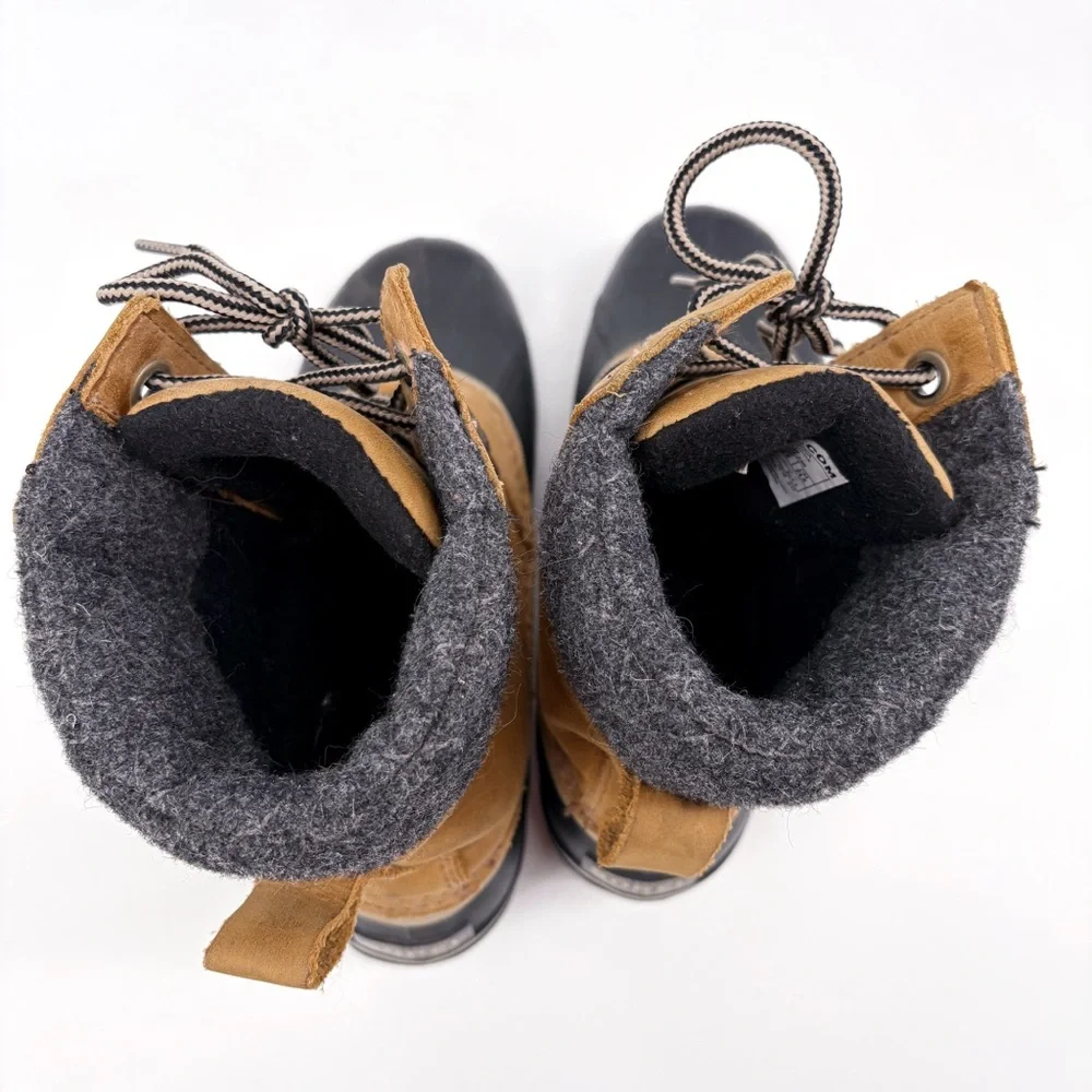 SOREL Slimpack II Lace Waterproof Boots in Elk Black 7.5 - Picture 14 of 16